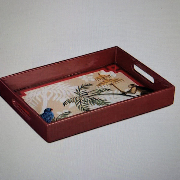 Red Lacquer Tray, 15x11