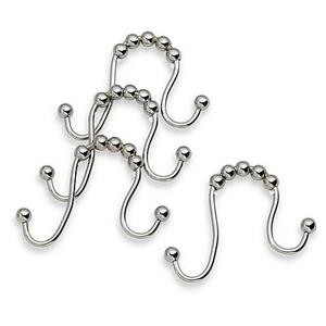 Moen® Double Shower Curtain Hooks in Chrome (Set of 12)