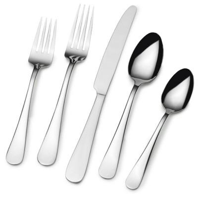 International Glamour 20pc Stainless Steel Silverware Set