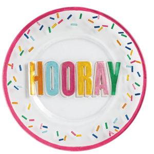 Glass Birthday Cake Plate