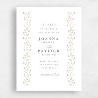 White Wedding Save the Date - Ginevra Portrait