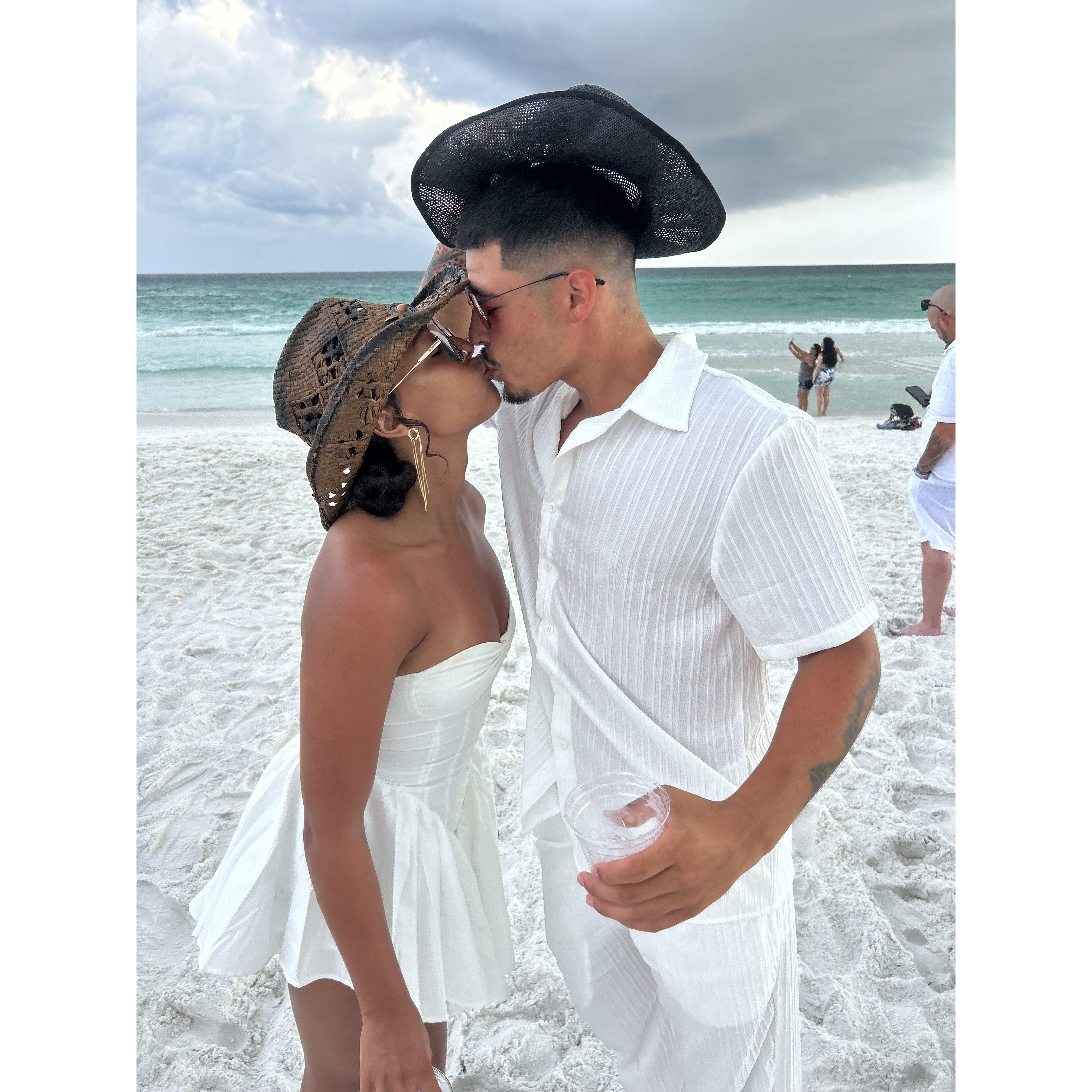 This was our first wedding we had ever been to together!