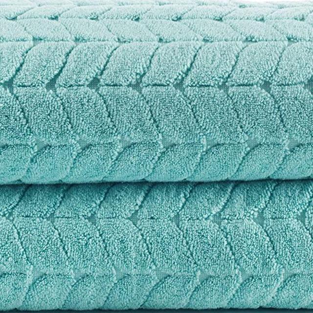 Bagno Milano Turkish Cotton Luxury Softness Spa Hotel Towels, Quick Drying Thick and Plush Bathroom Towels, Made in Turkey (Mint, 2 pcs Bath Towel Set)