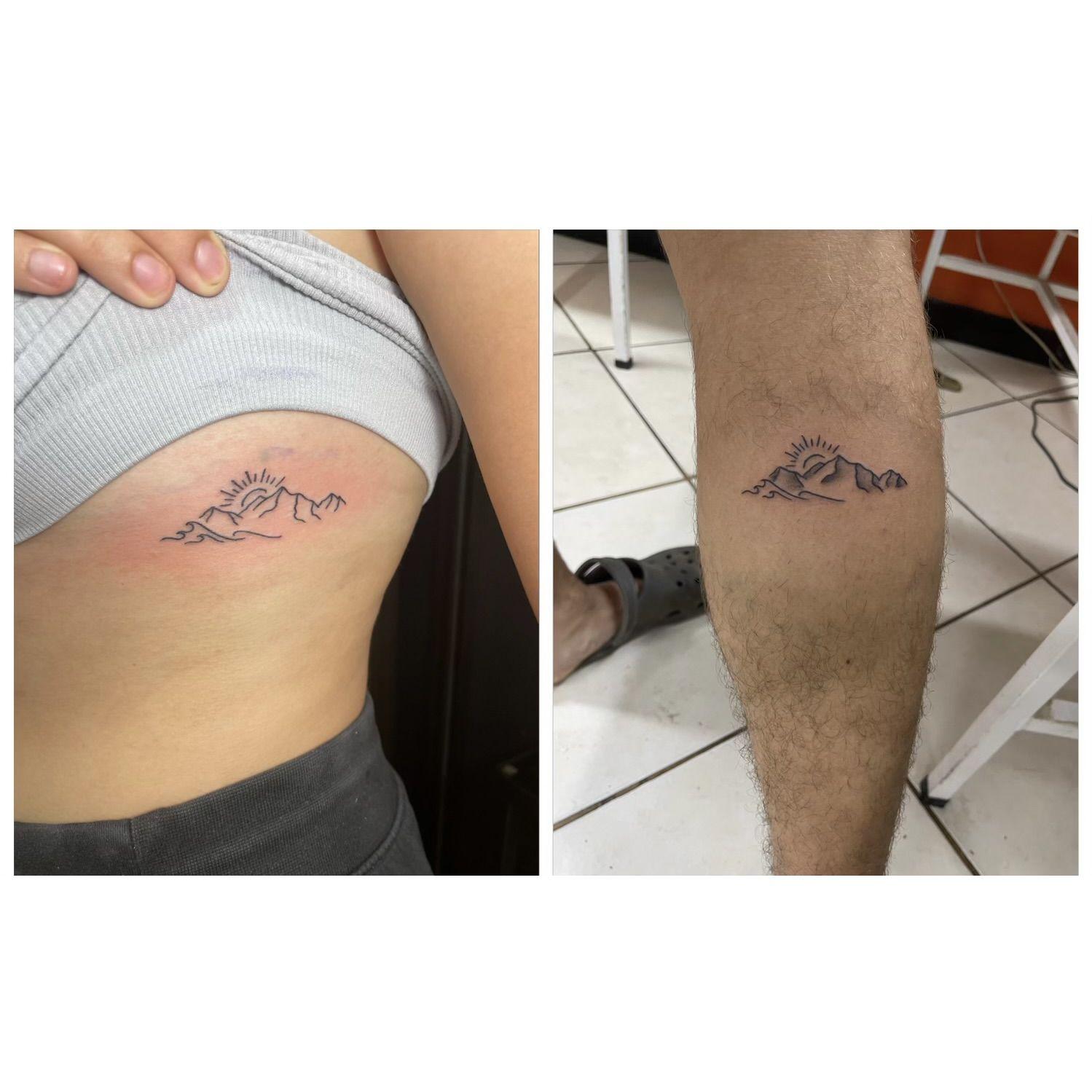 Our matching tattoos from a fantastic trip!