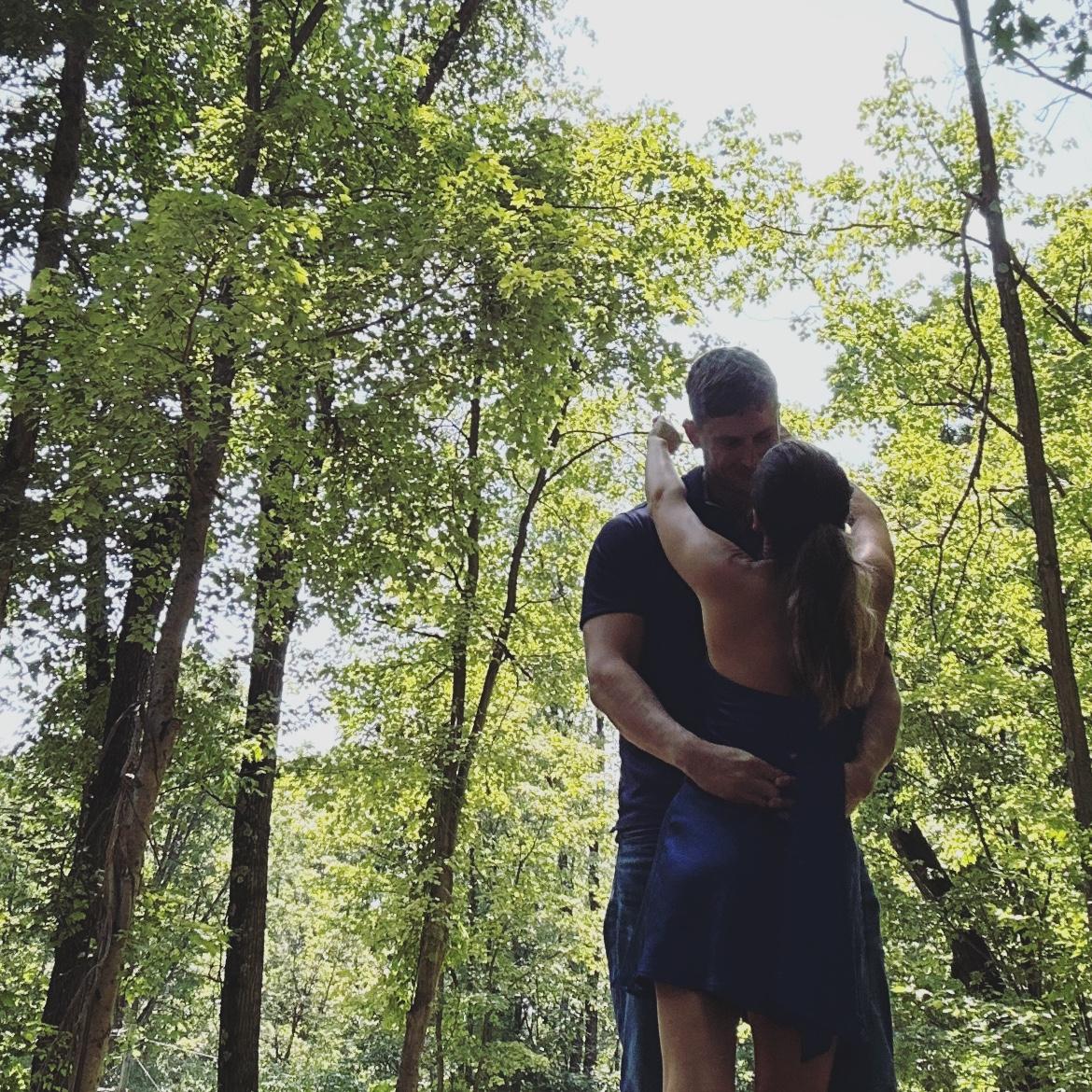 Slow summer weekends enjoying Pennsylvania, planning forever together.