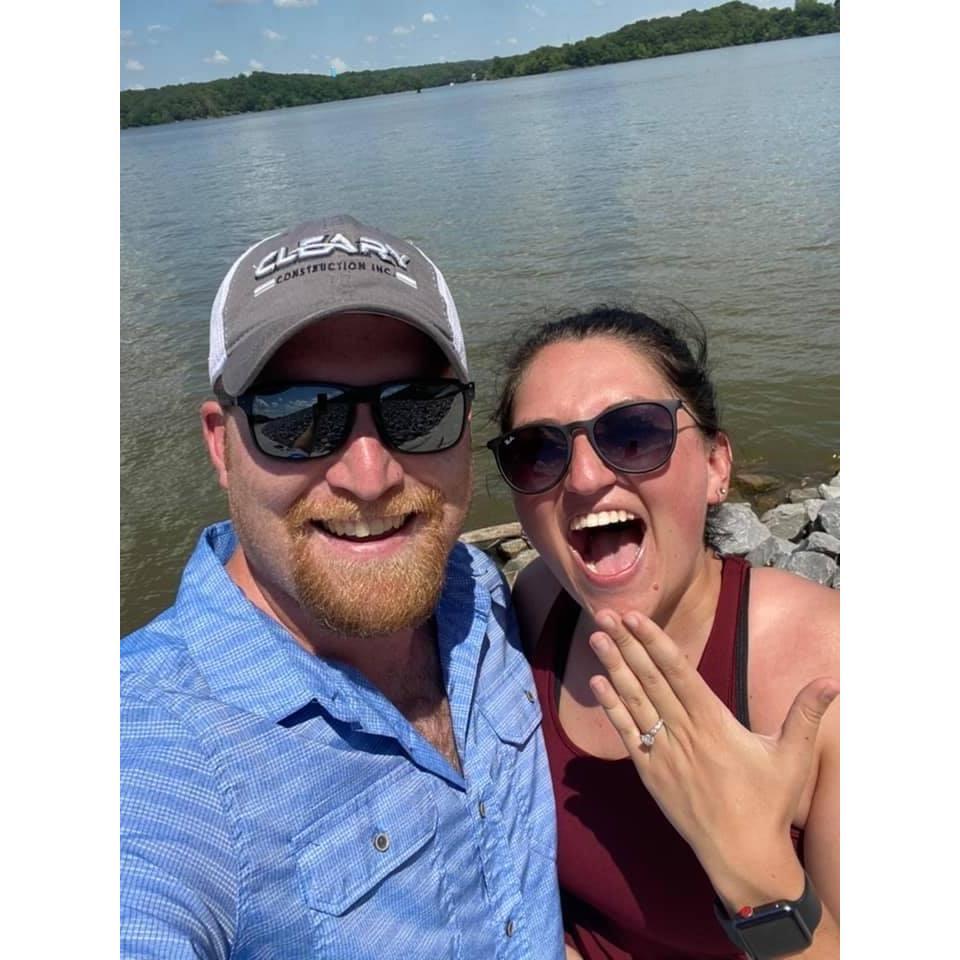 Right after Catey said YES!!!!!