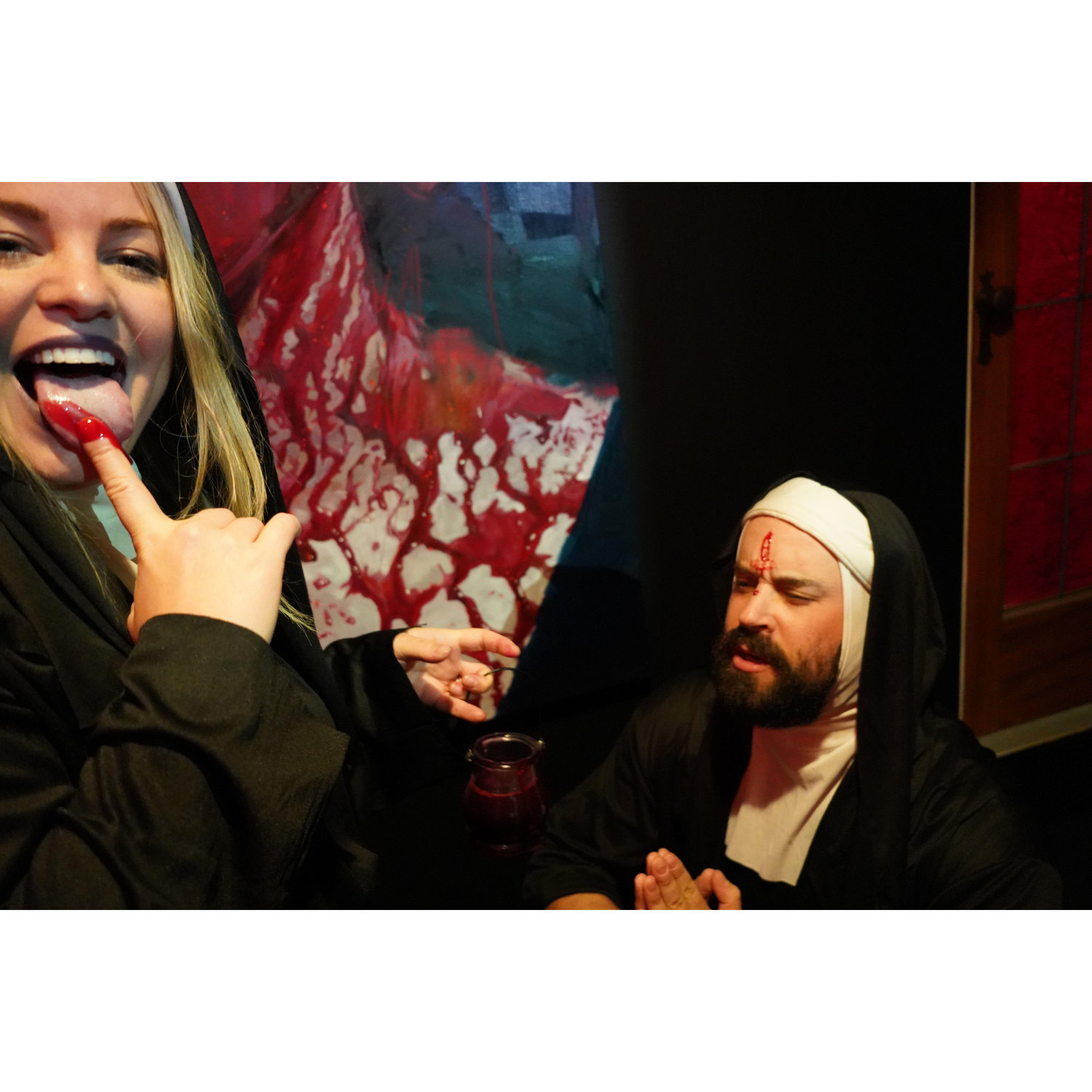 When we made everyone take blood oaths to Satan 🥰