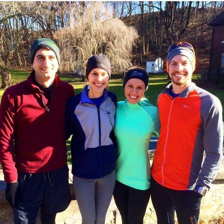Christmas Run with Jessica and Nick, Allentown, PA 2015 (photo courtesy of Jean)