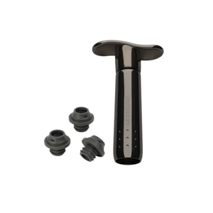 Metal Wine Pump and 3 Stoppers