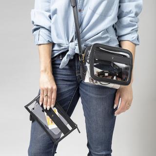 Personalized Black Vegan Leather Stadium Set