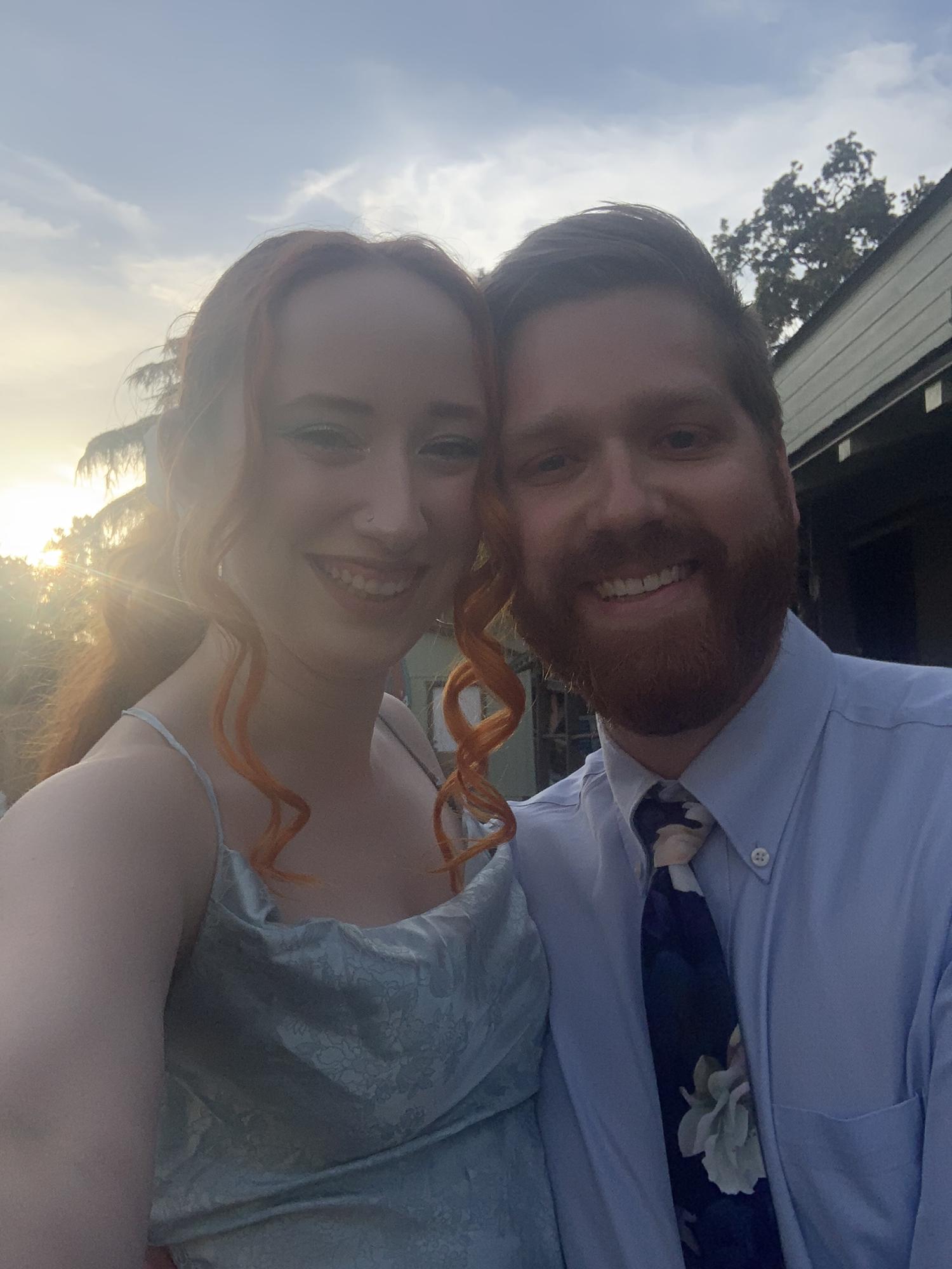 Selfie before dinner date night
