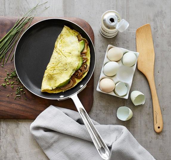 All-Clad d5 Stainless-Steel Nonstick Omelette Pan - Williams Sonoma