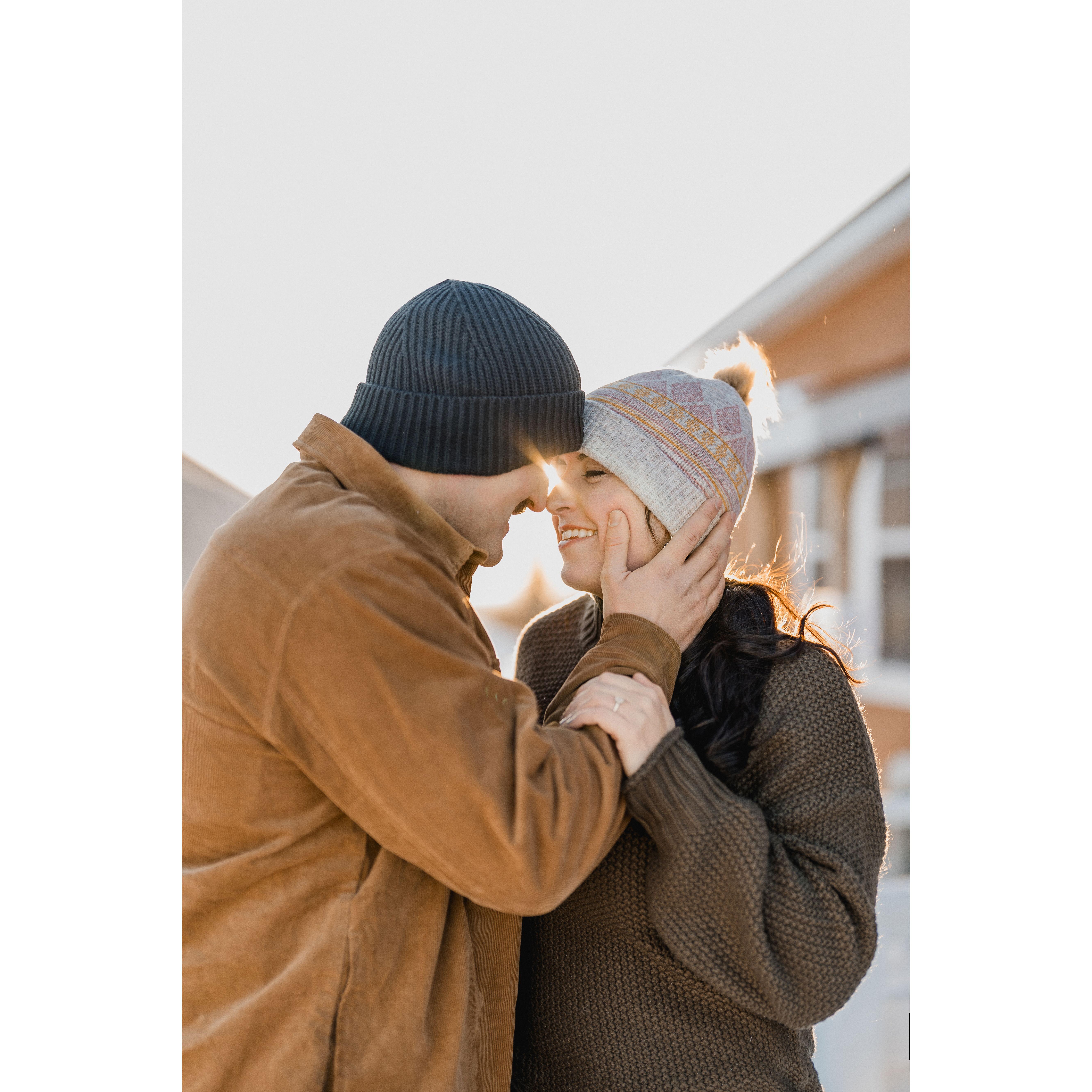 Some of our favorite pictures from our engagement shoot on Valentine's Day 2025.
