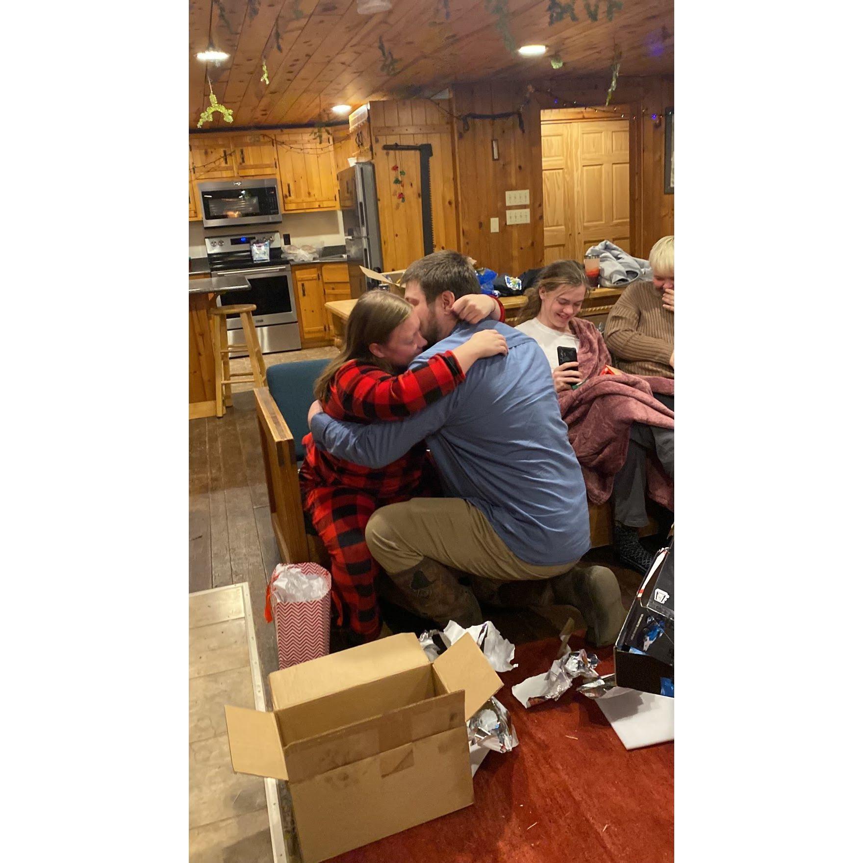 Kyle popping the question . . . Anna's easiest "yes" ever! <3