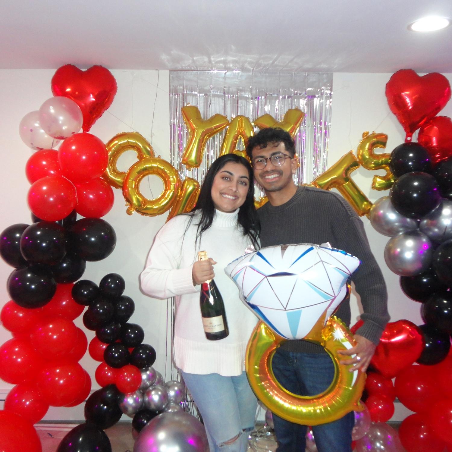 Surprise engagement party thanks to our best friends!