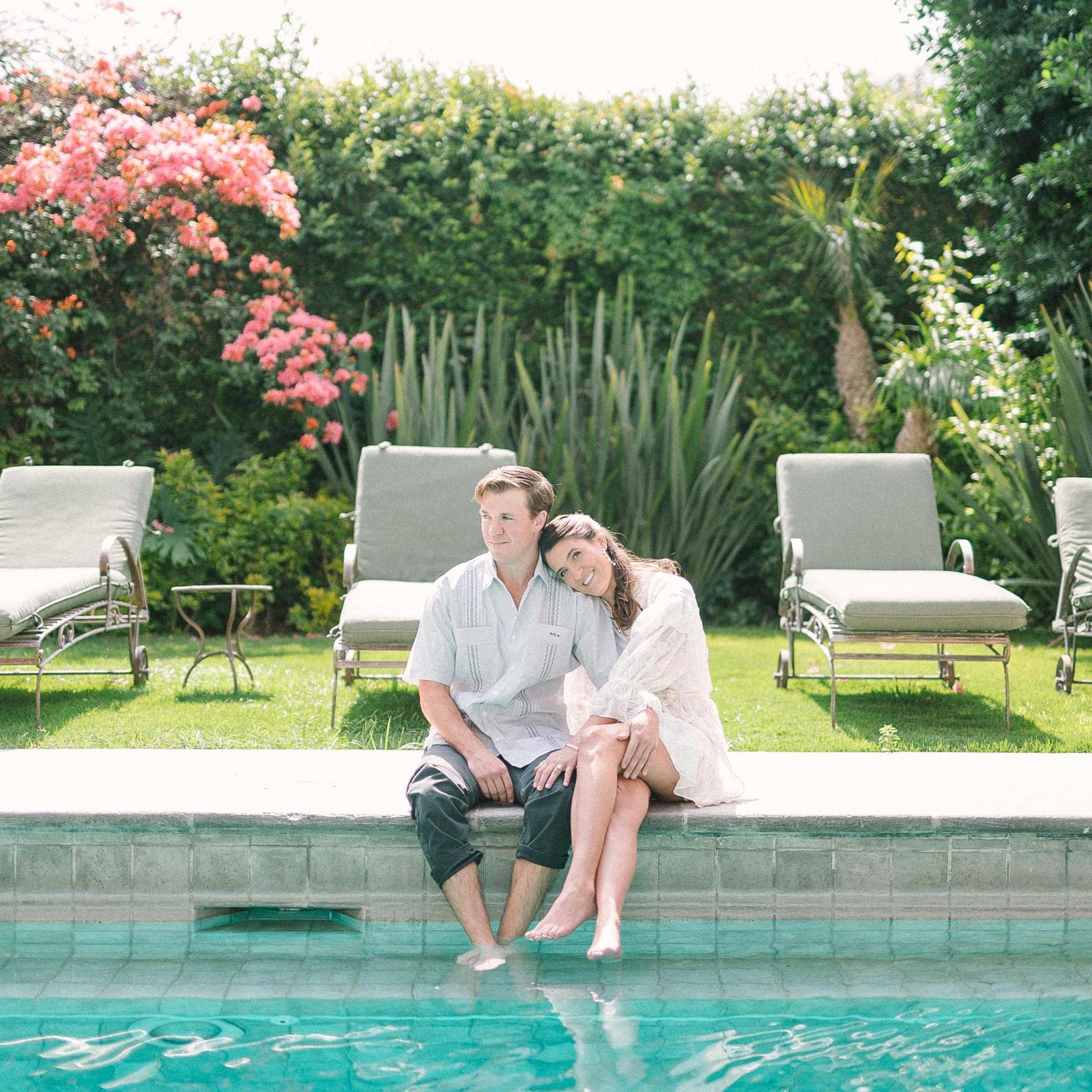 Engagement photos at Casa Cariño