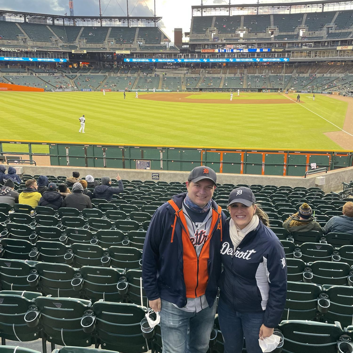 Our first Tiger's game together