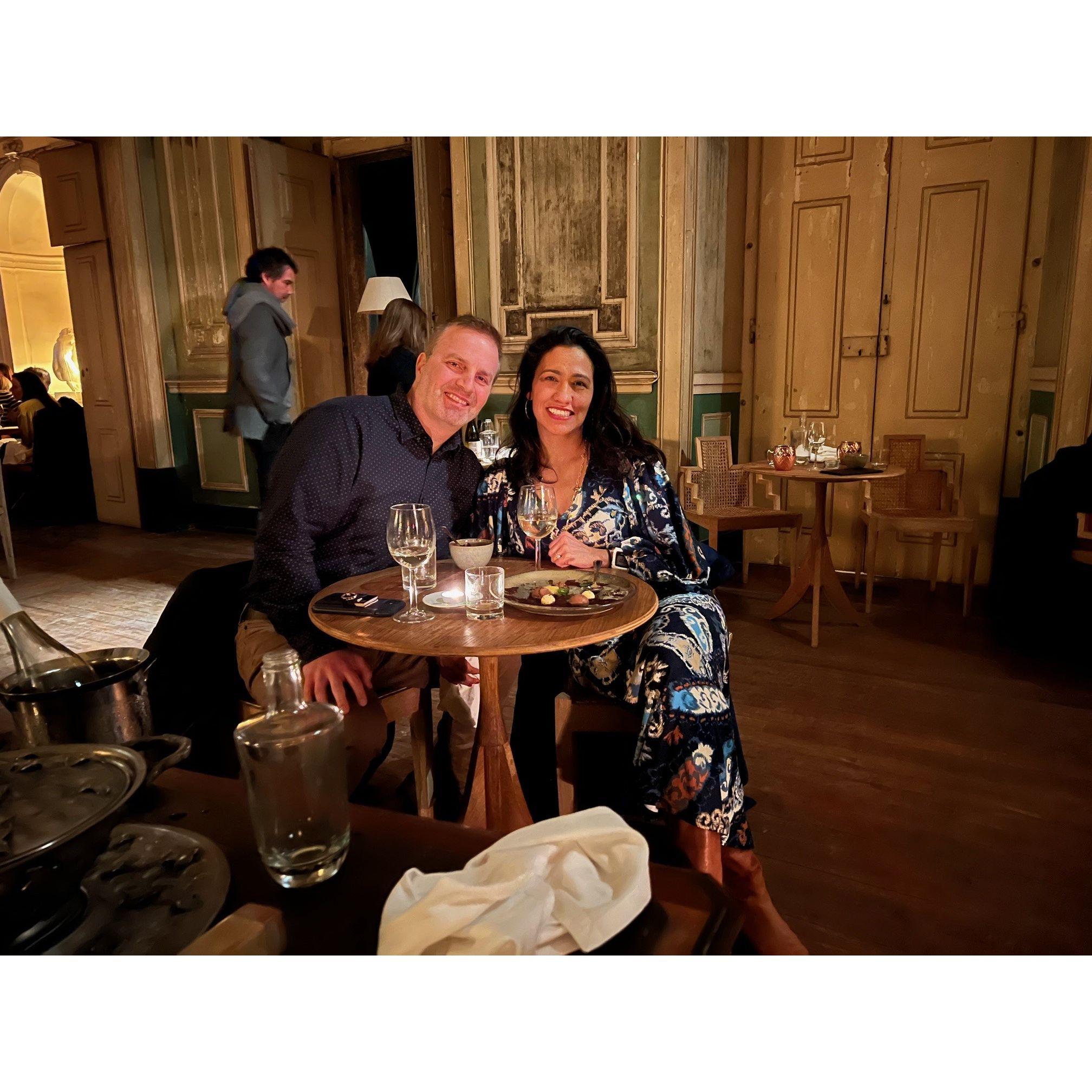 Dinner in Lisbon, Portugal