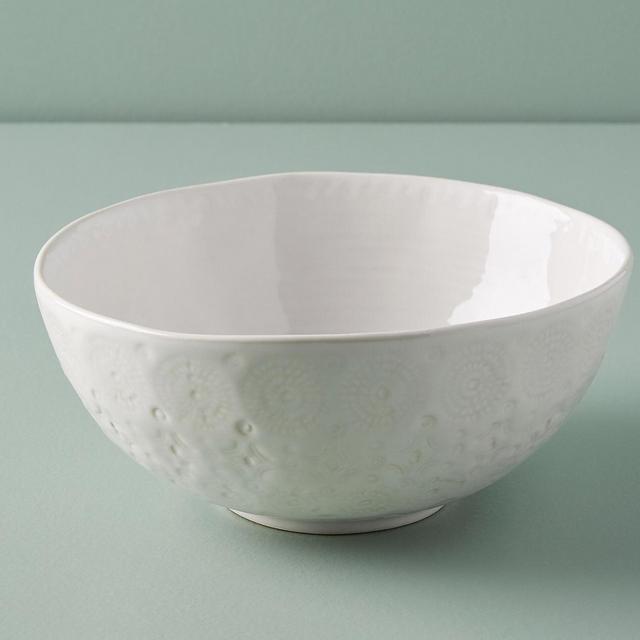 Anthropologie Old Havana Pasta Bowl | White