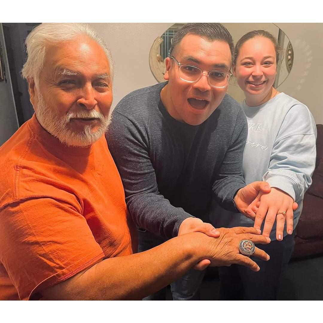 Showing off the ring(s)!