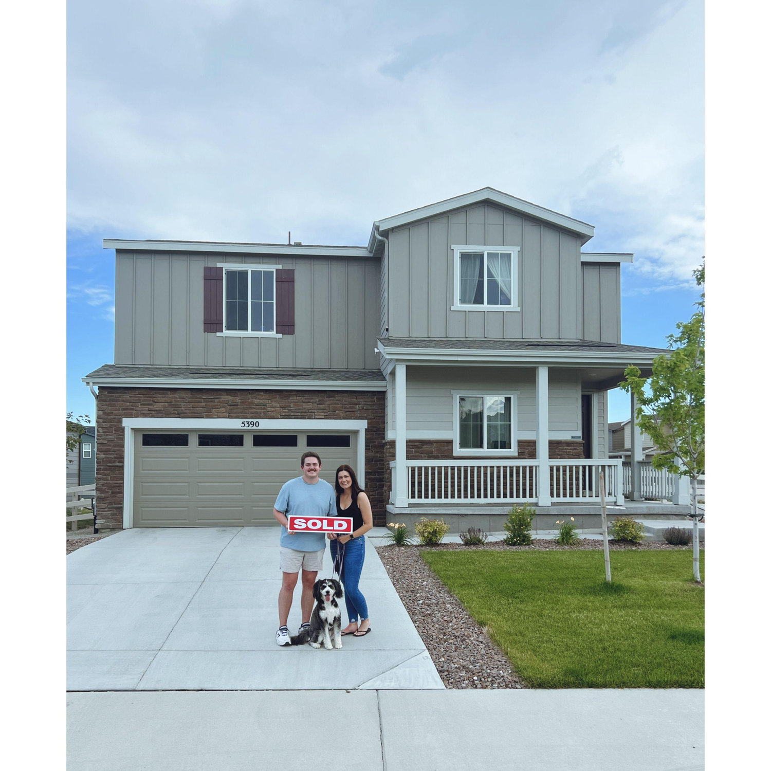 Our first home! Emma's dad was our realtor, and Chase's dad and uncle did our home inspection! It was so special to involve our family in this big life moment!