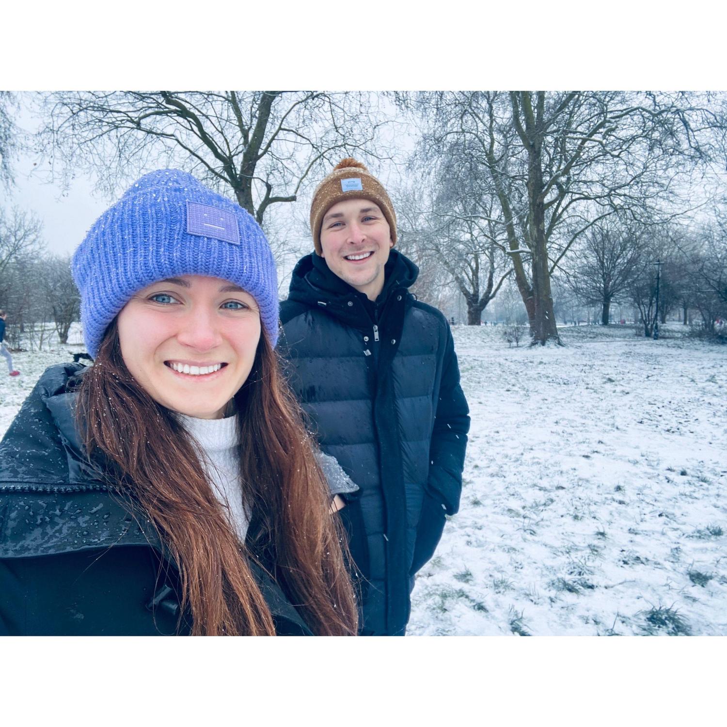 Snow in clapham