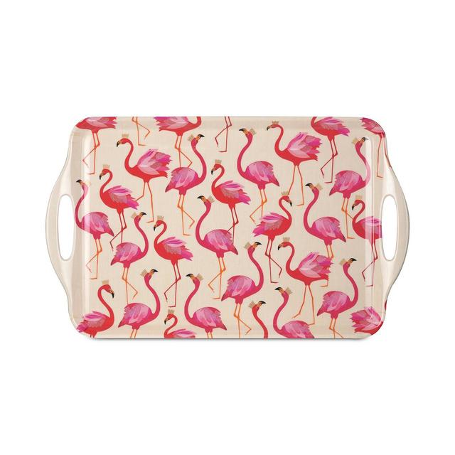 Pimpernel Flamingo Large Melamine Handled Tray