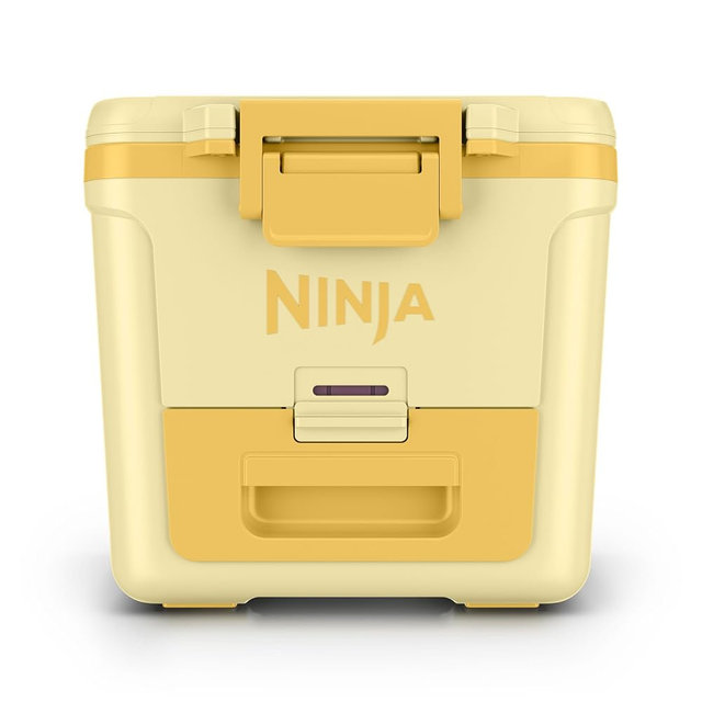 Ninja | FrostVault 30QT Cooler with Wheels | Insulated with Temp Dry Storage Drawer | Keeps Ice Cold for Days | for the Beach, Camping, Picnics & More | Daffodil Daze | FB230YL