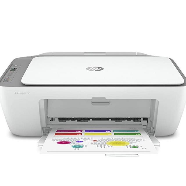 HP DeskJet 2755 Wireless All-in-One Printer | Mobile Print, Scan & Copy | HP Instant Ink Ready (3XV17A) (Renewed)