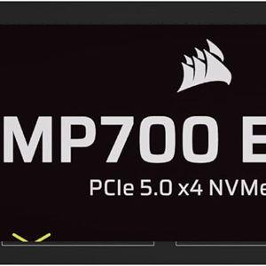 Corsair MP700 Elite 1TB PCIe 5.0 x4 NVMe M.2 SSD – Up to 10,000MB/sec – High-Density 3D TLC NAND – M.2 2280 - DirectStorage Compatible – Black