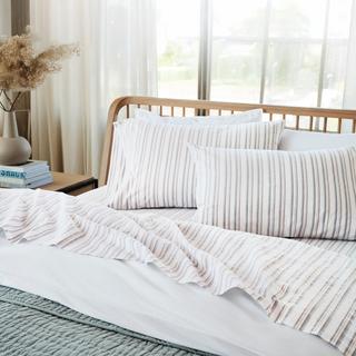 Organic Crinkled Percale 4-Piece Sheet Set