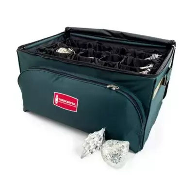 TreeKeeper Adjustable Ornament Storage Box in Green