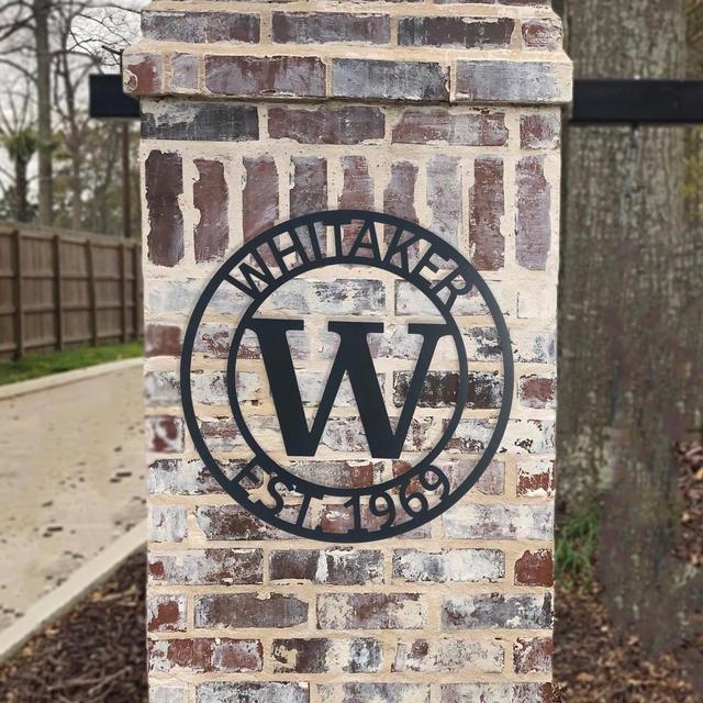 Personalized Family Name Metal Sign -...