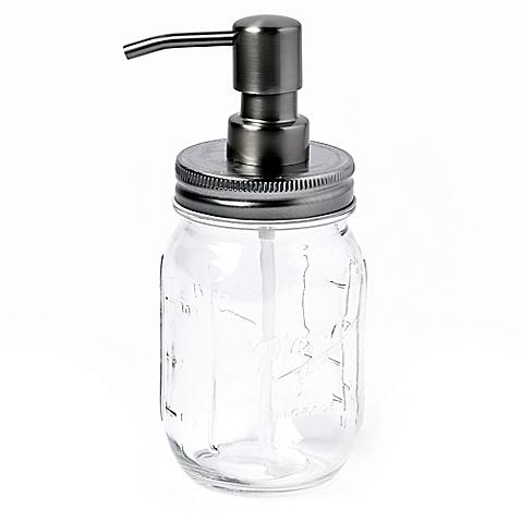 Glass 16 oz. Mason Jar Soap Dispenser