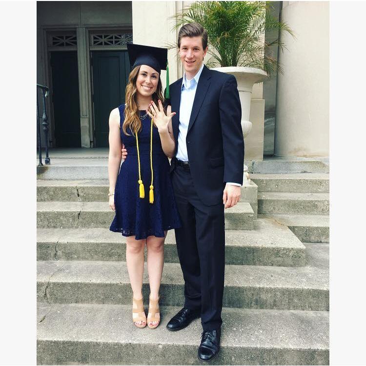 Celebrating not only Lauren's graduation from a 3 year physician assistant program, but our engagement as well!