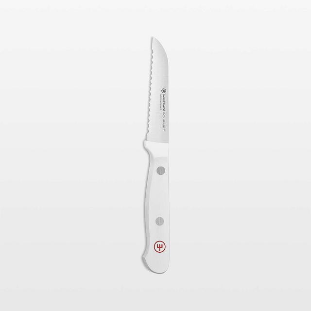 Wusthof ® Gourmet White 3" Serrated Paring Knife