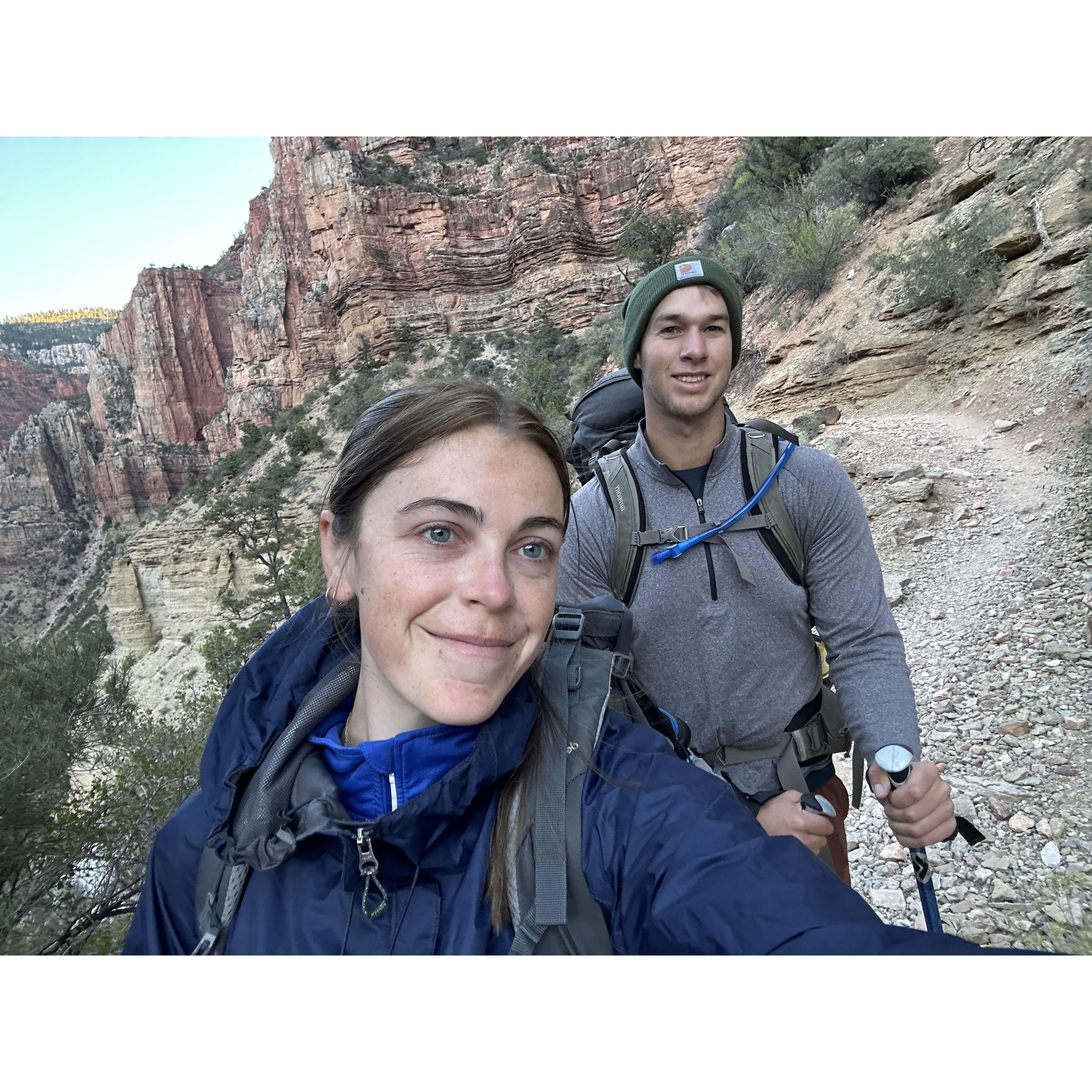 Grand Canyon rim-to-rim backpacking!