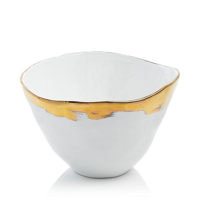 VIETRI - Gold Brushstroke Deep Serving Bowl - 100% Exclusive