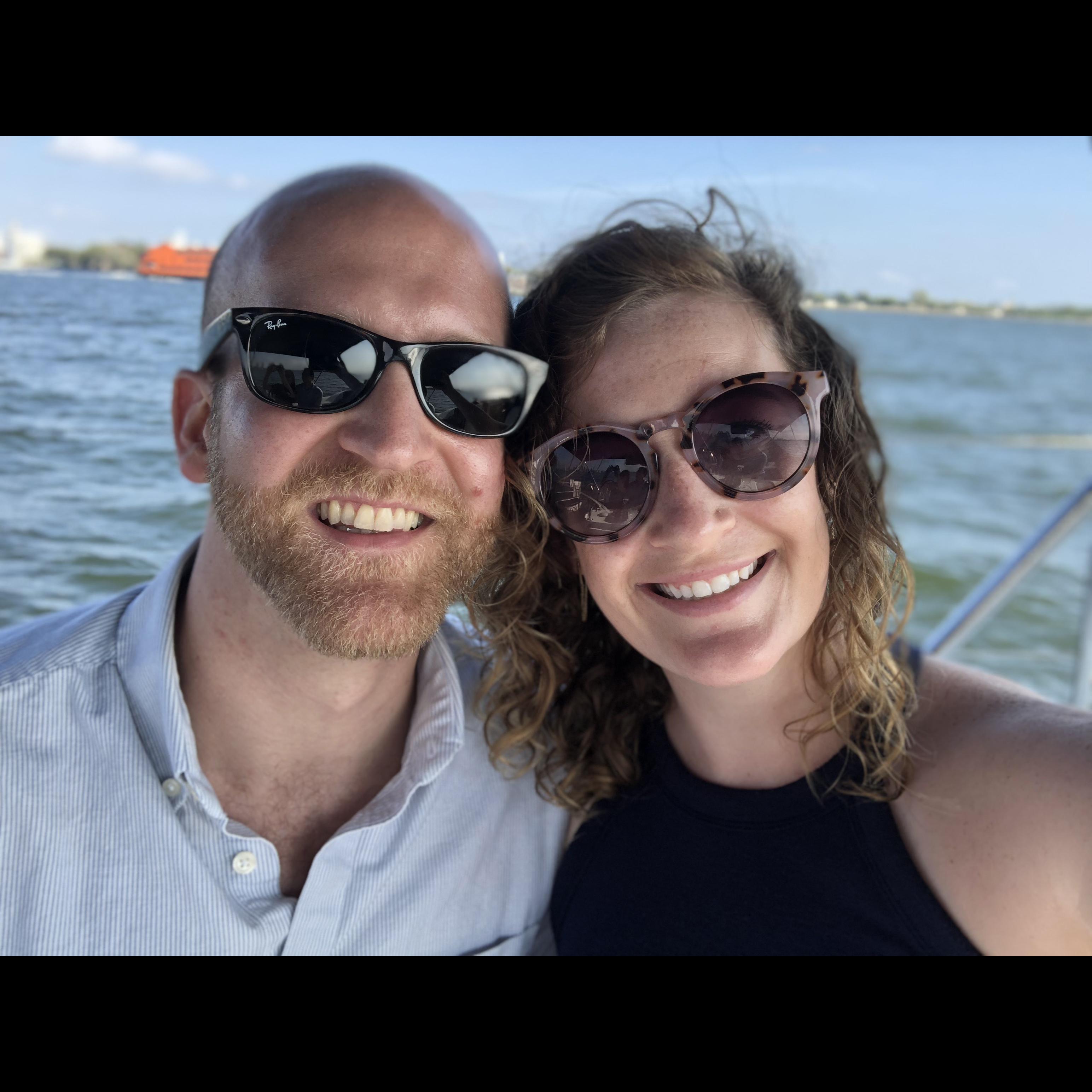 Sailing in the NY Harbor.