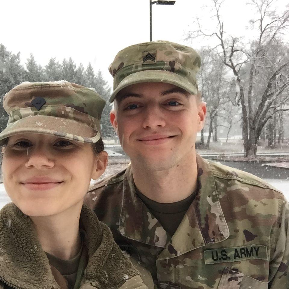 The only photo we have together in uniform