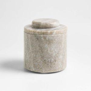 Tuscan Kitchen Marble Salt Cellar | Crate & Barrel