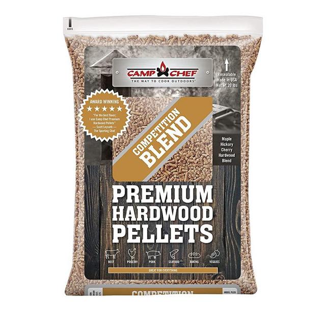 Camp Chef Competition Blend BBQ Pellets, Hardwood Pellets for Grill, Smoke, Bake, Roast, Braise and BBQ, 20 lb. Bag