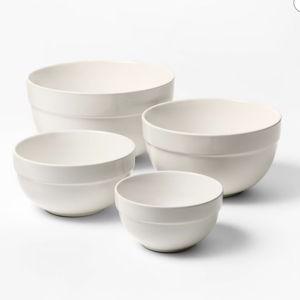 4pc Stoneware Mixing Bowl Set - Target