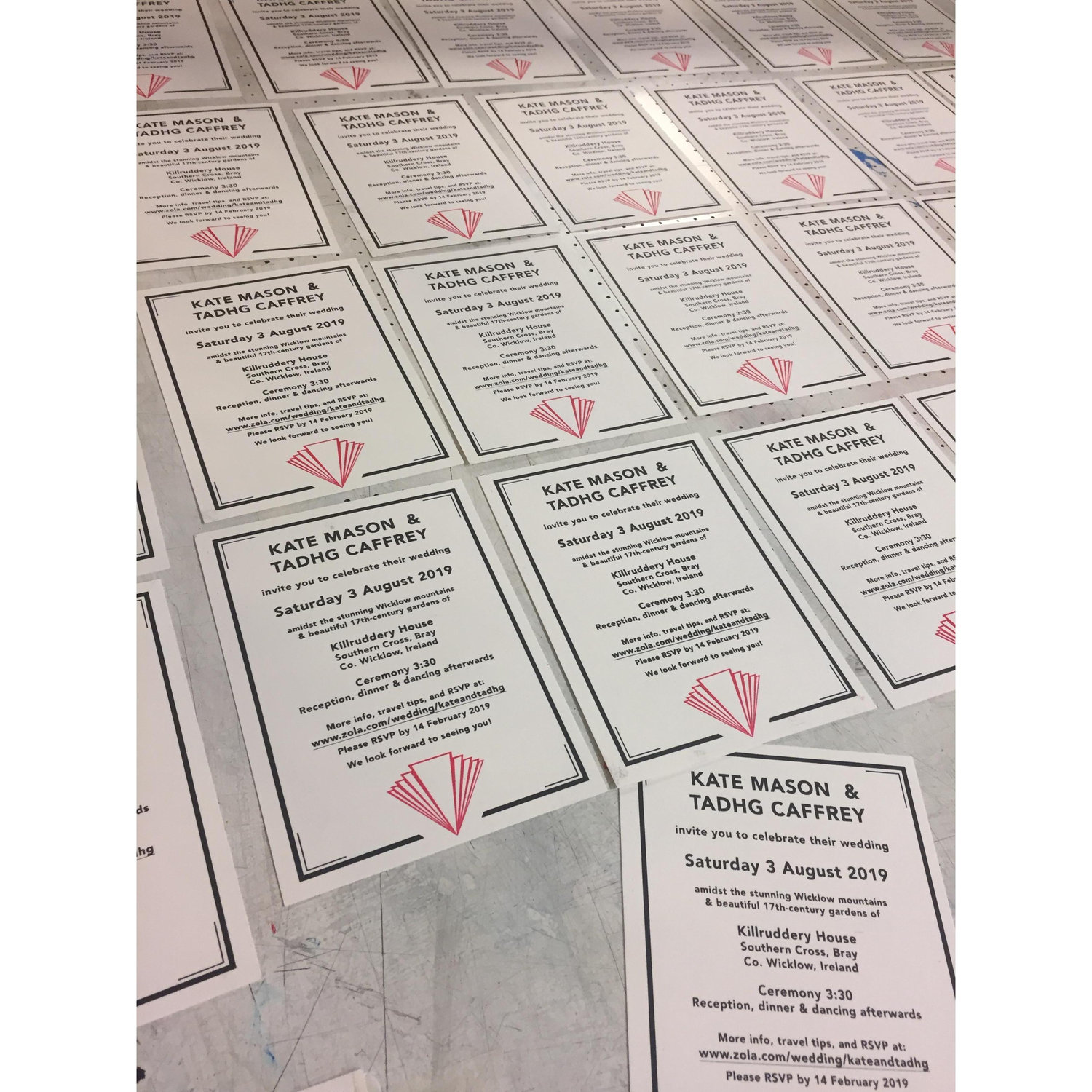 All printed and ready to go!