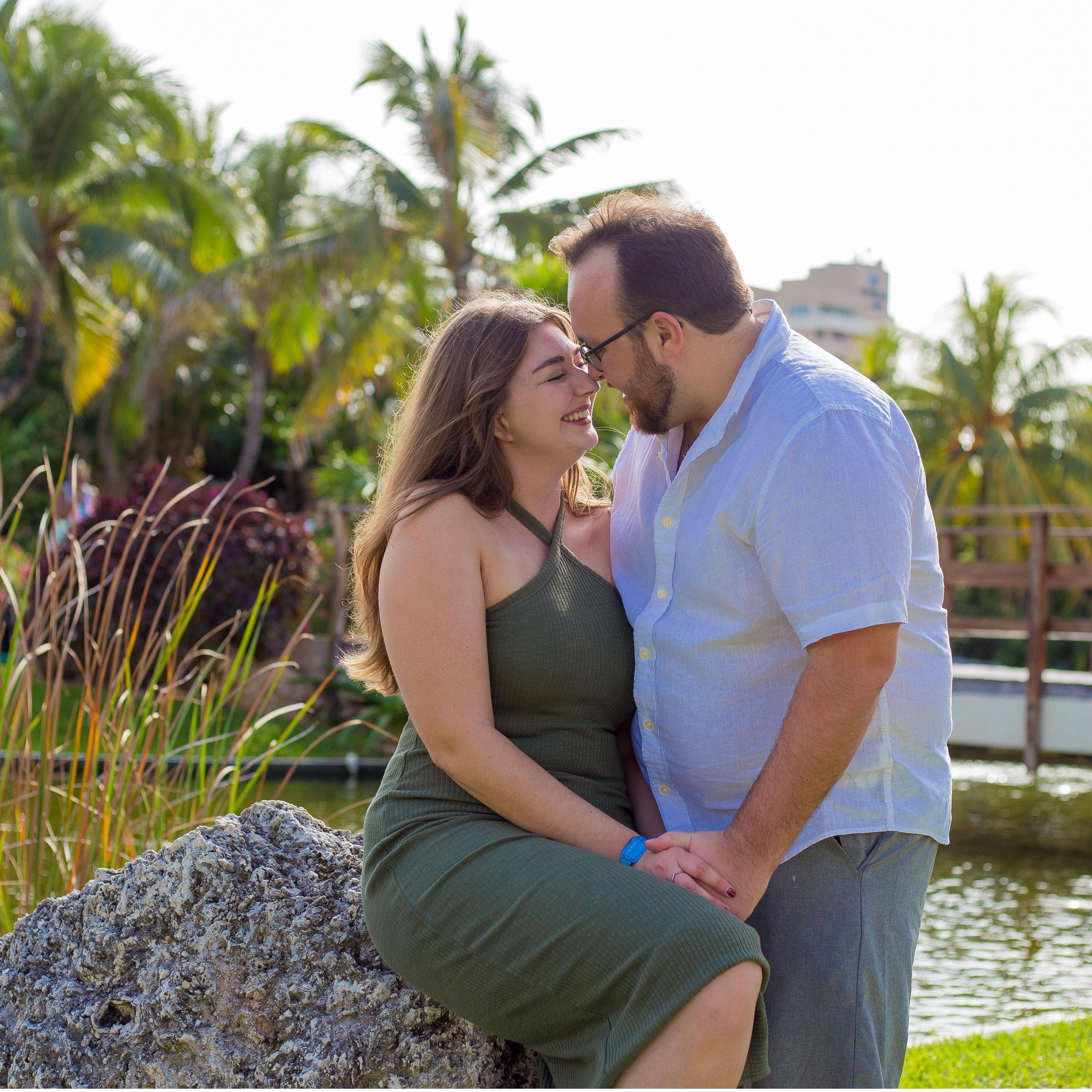 Five minutes before the proposal.