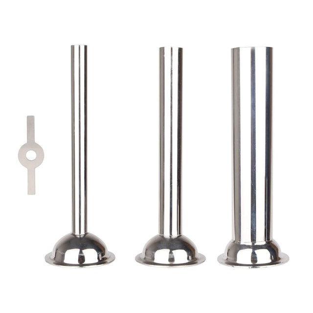 Food Meat Grinder Attachment Stainless Steel Sausage Stuffer Tubes Compatible with Size 5 Meat Grinder/Stand Mixers Machinery Parts