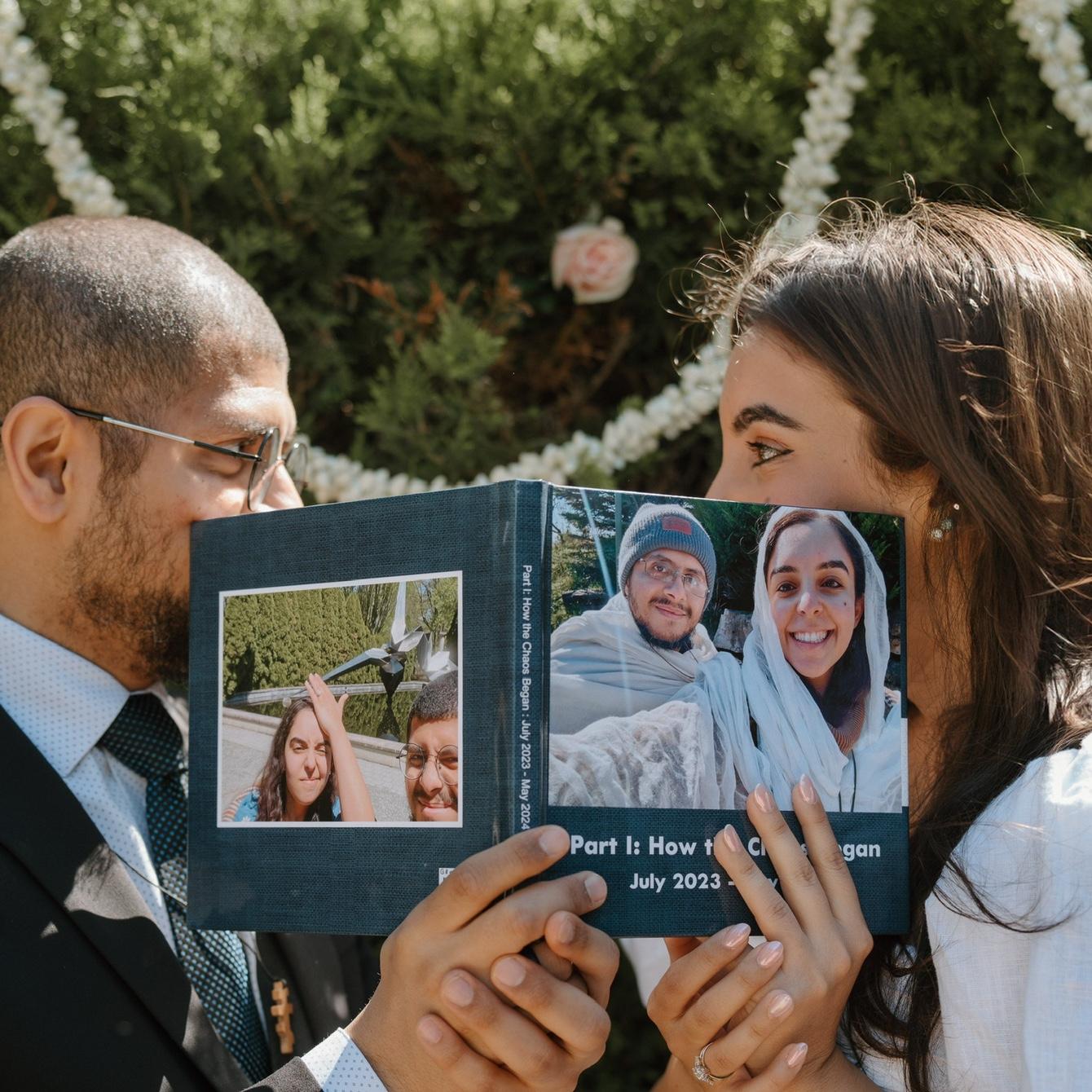 The book that David put together for Maria