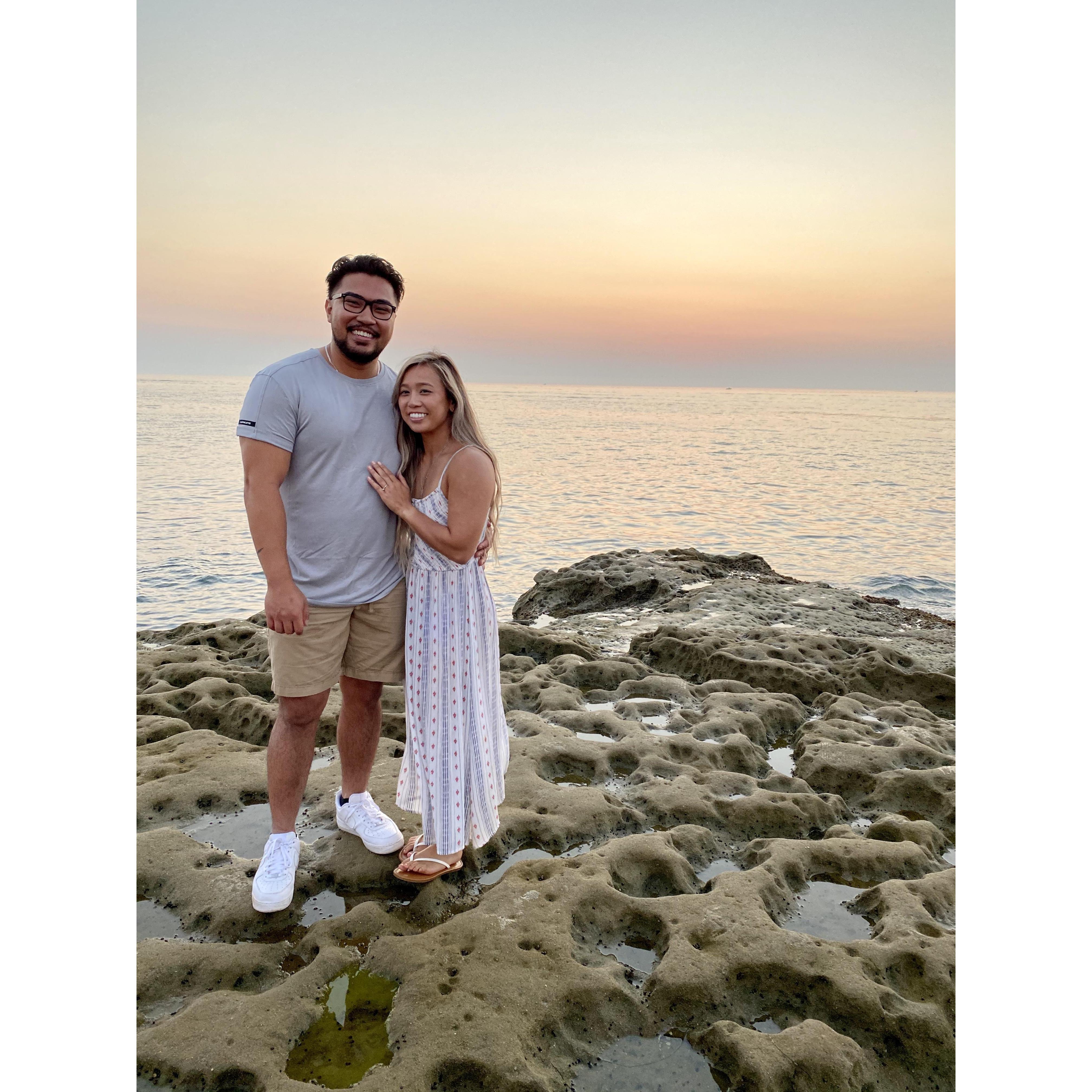 Sunset Cliffs in California where Mike proposed!