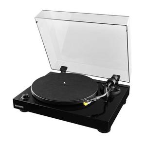 Fluance RT80 High Fidelity Vinyl Turntable Record Player with Premium Cartridge, Diamond Stylus, Belt Drive, Built-in Preamp, Adjustable Counterweight & Anti-Skating, Glossy Black Wood Cabinet