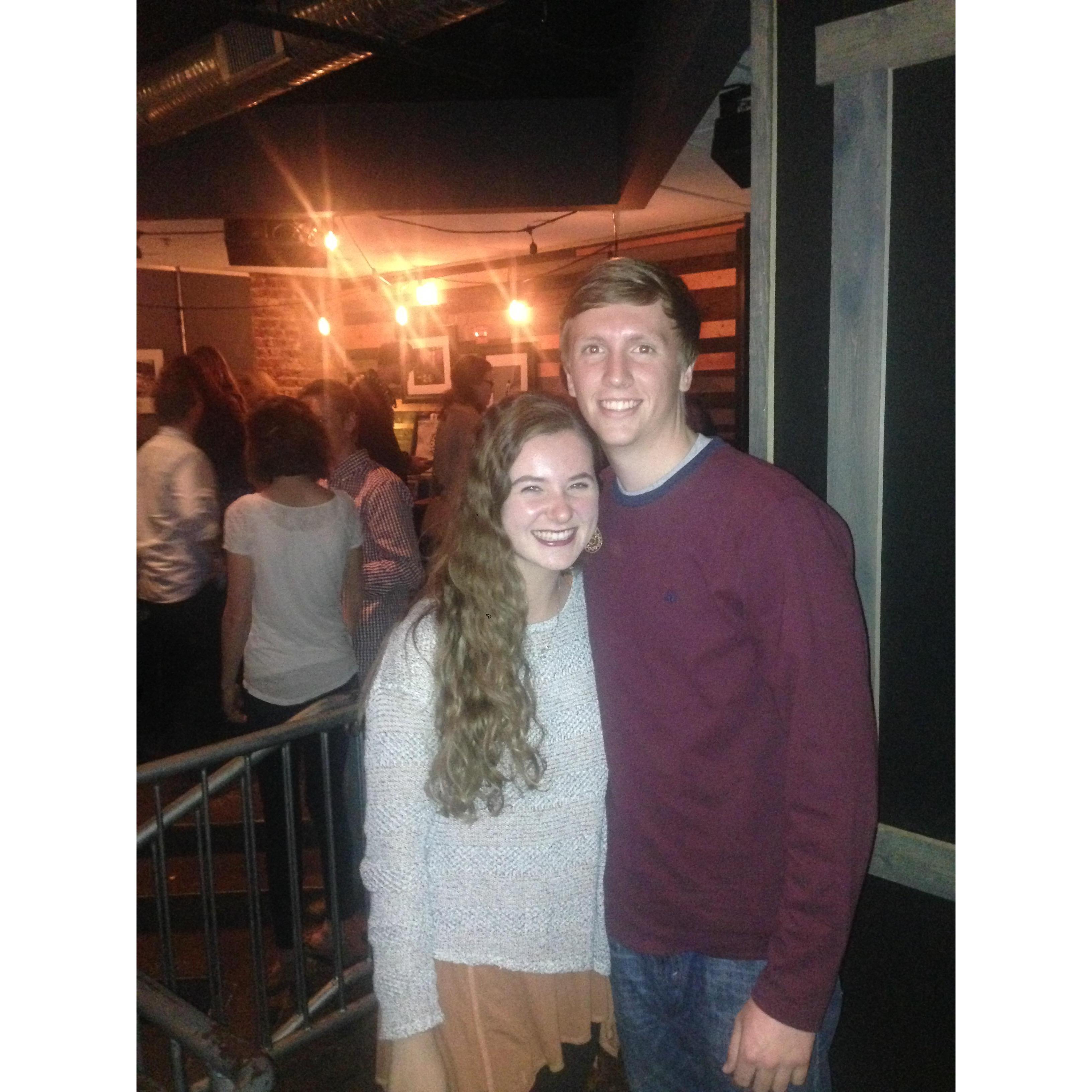 October 2015 at a Jenny + Tyler concert